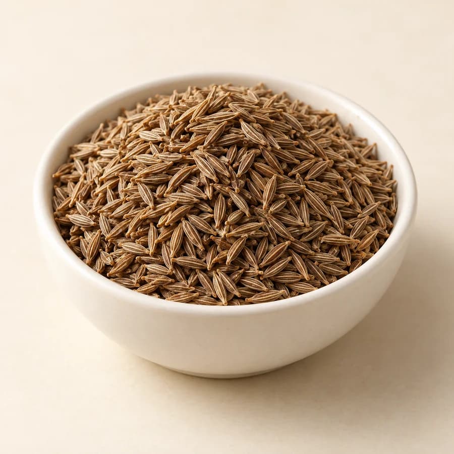 AI illustrative studio photograph of cumin