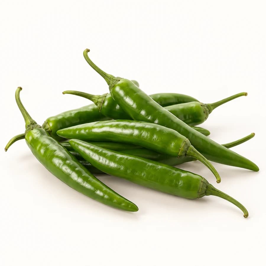 AI illustrative studio photograph of chillies