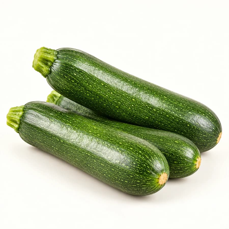 AI illustrative studio photograph of zucchini