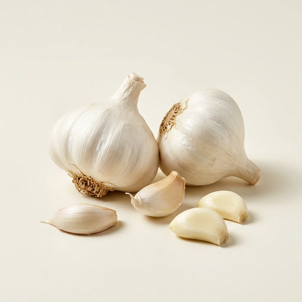 Garlic, illustrative AI-generated product photograph
