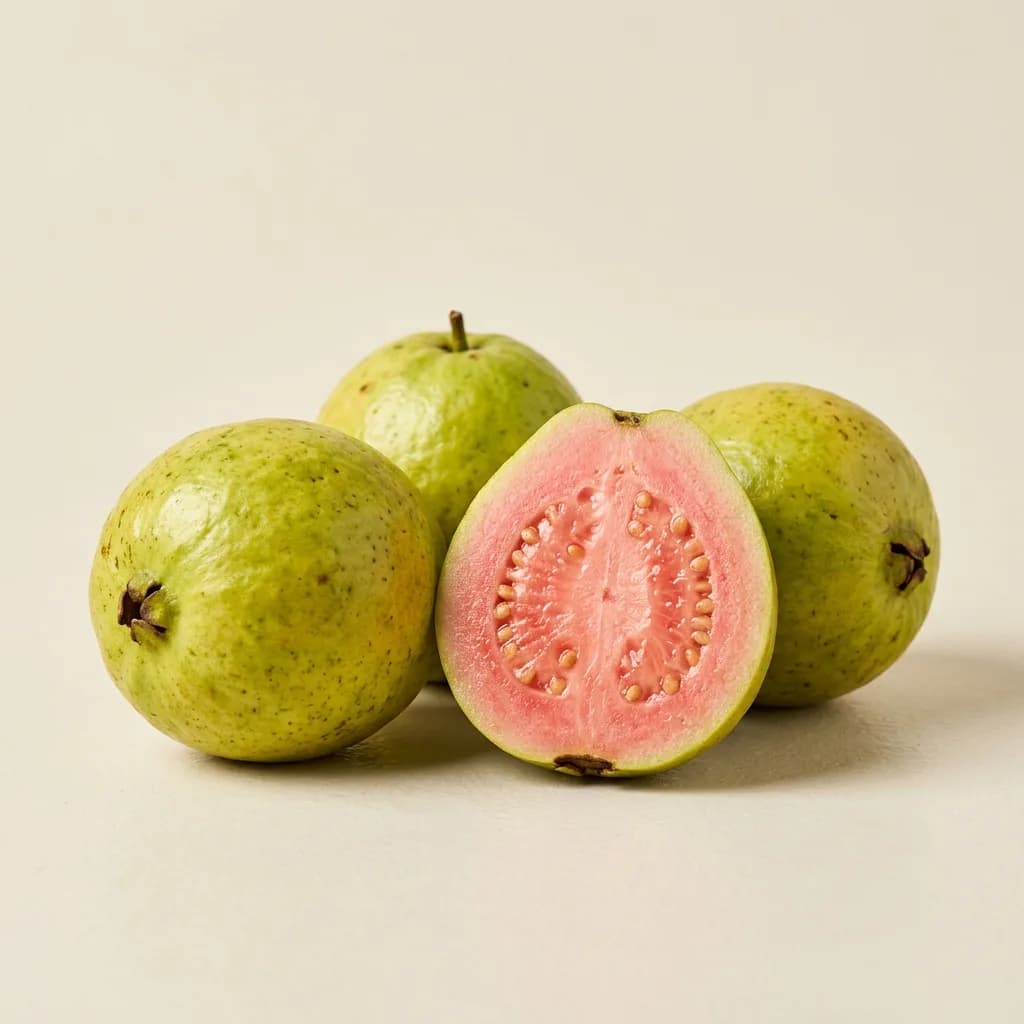 Guava, illustrative AI-generated product photograph