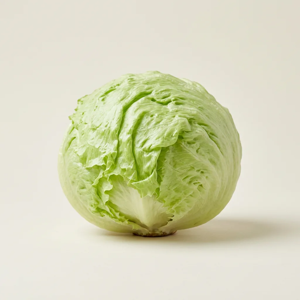 Iceberg lettuce, illustrative AI-generated product photograph