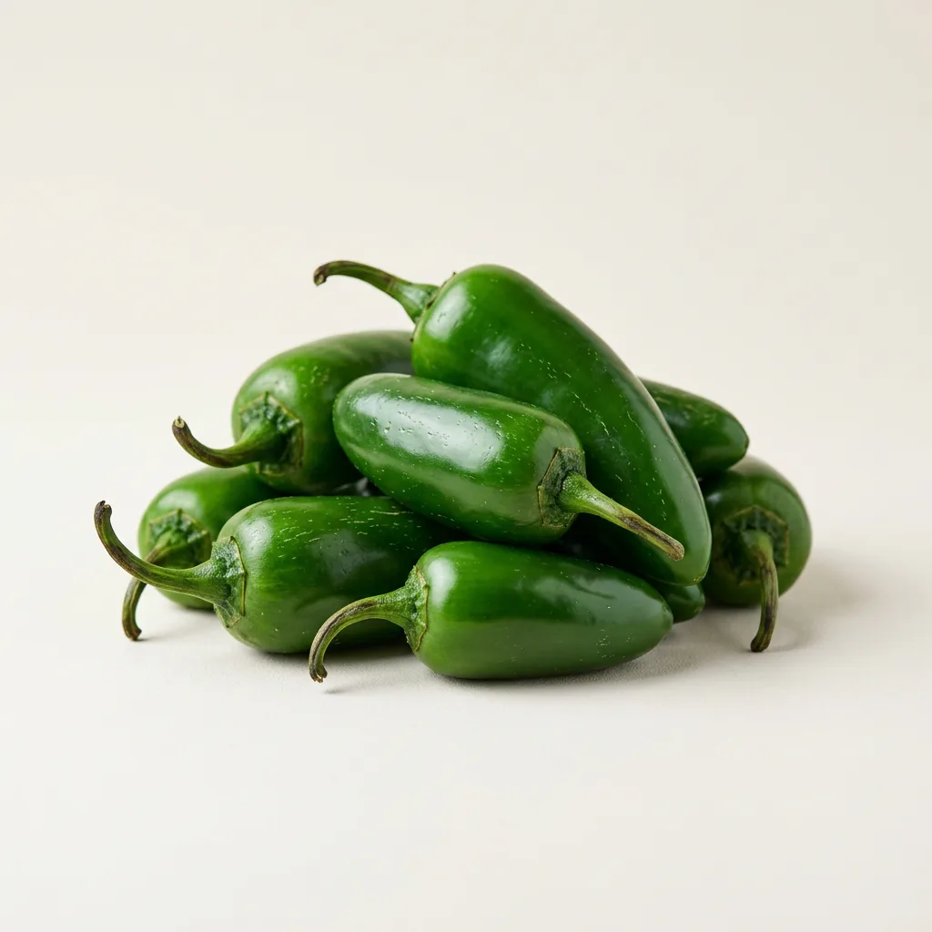 Jalapenos, illustrative AI-generated product photograph