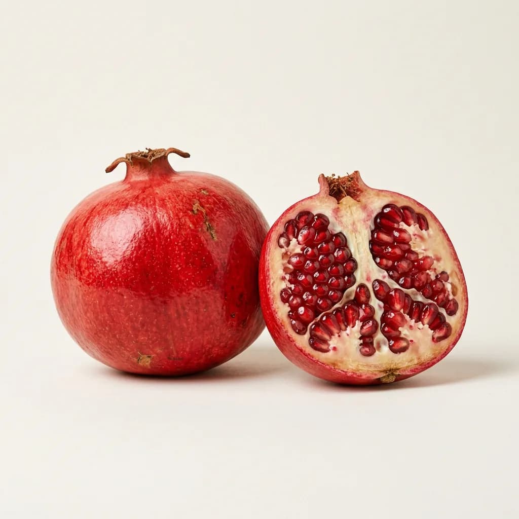 Pomegranate, illustrative AI-generated product photograph