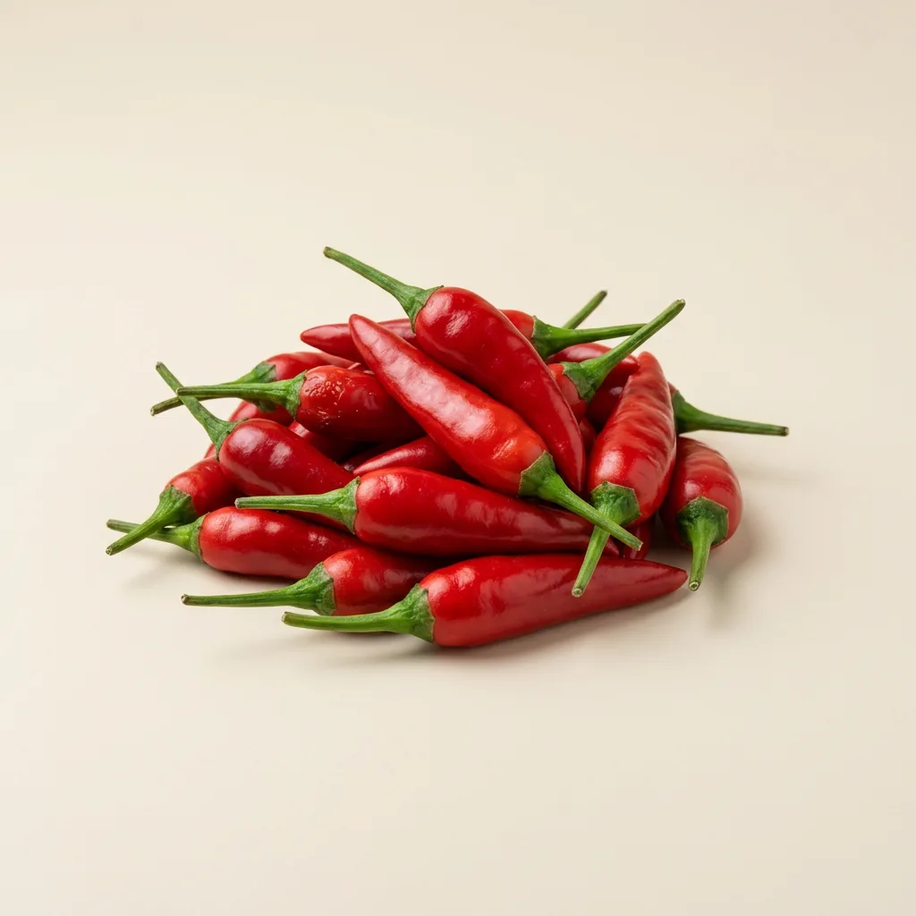 Red chillies, illustrative AI-generated product photograph