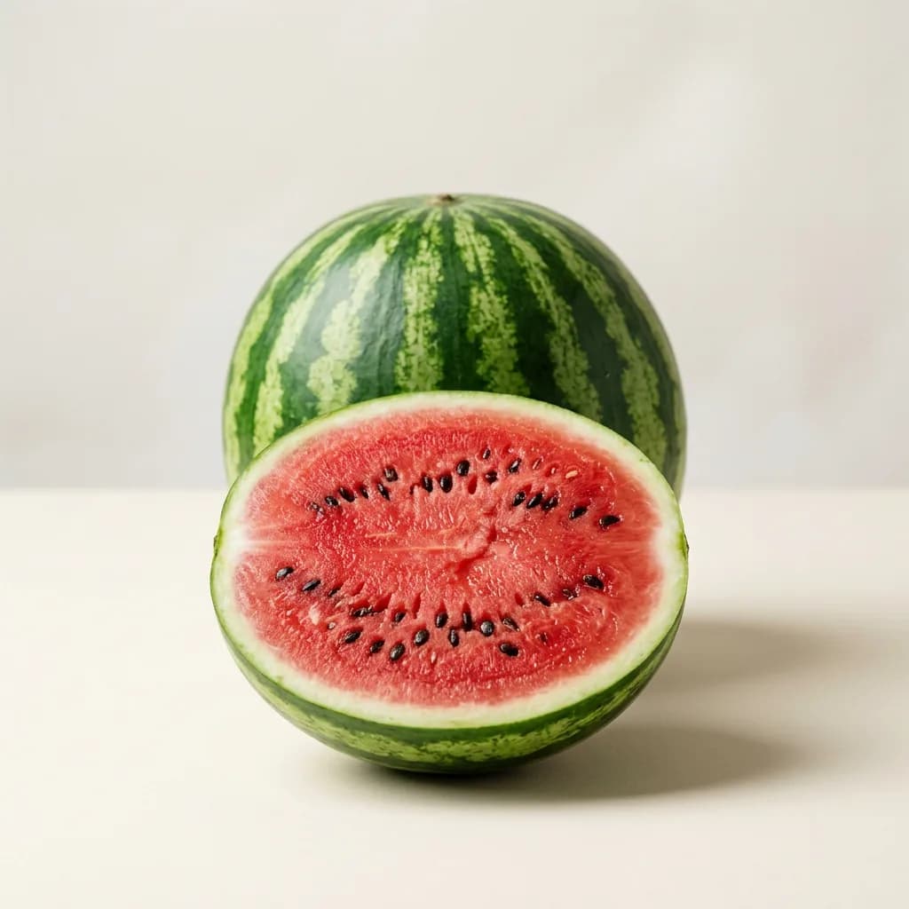 Watermelon, illustrative AI-generated product photograph
