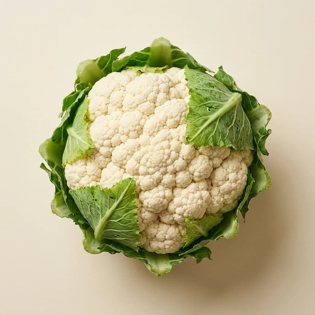 Illustrative studio photograph of cauliflower