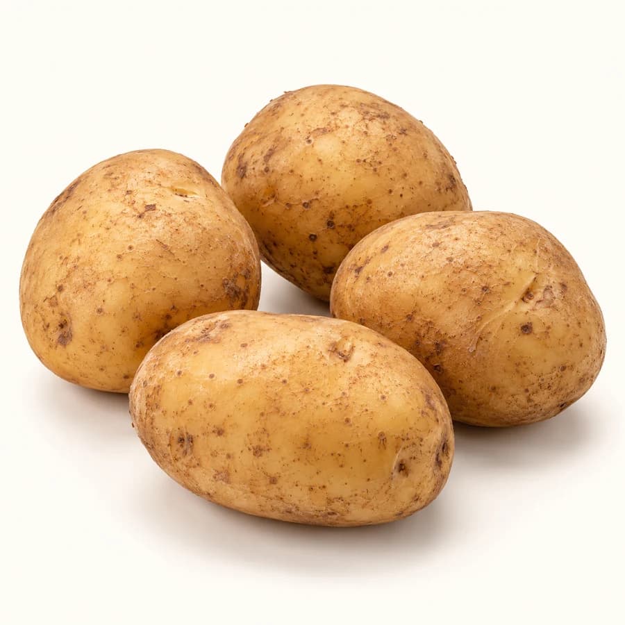 AI illustrative studio photograph of potatoes