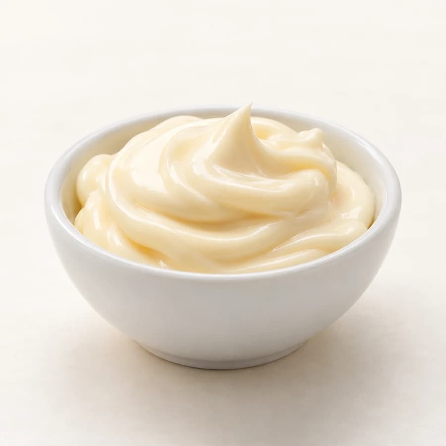 AI illustrative studio photograph of mayonnaise