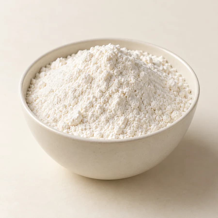 AI illustrative studio photograph of self raising flour