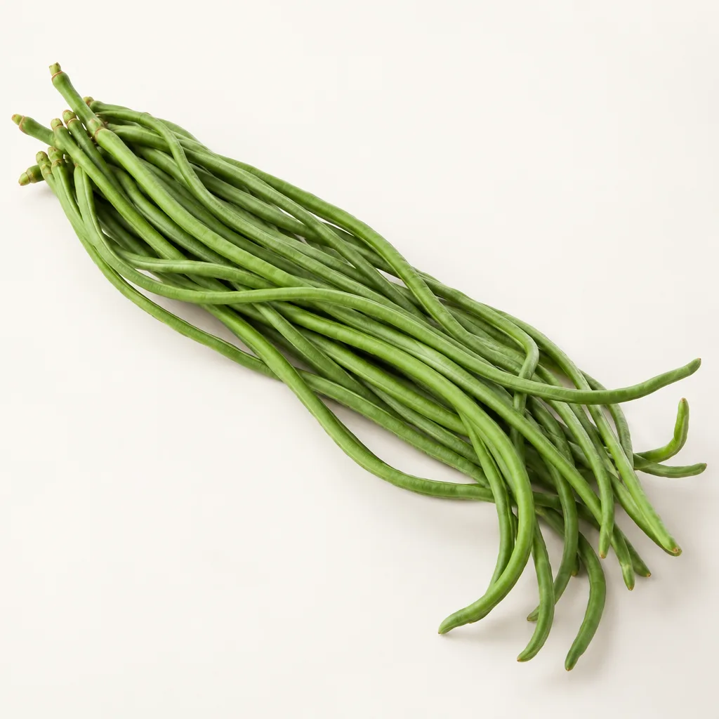 Snake beans, illustrative AI-generated product photograph