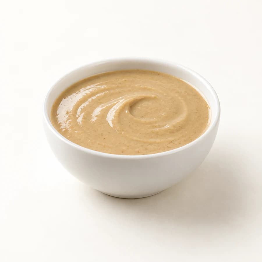 AI illustrative studio photograph of tahini