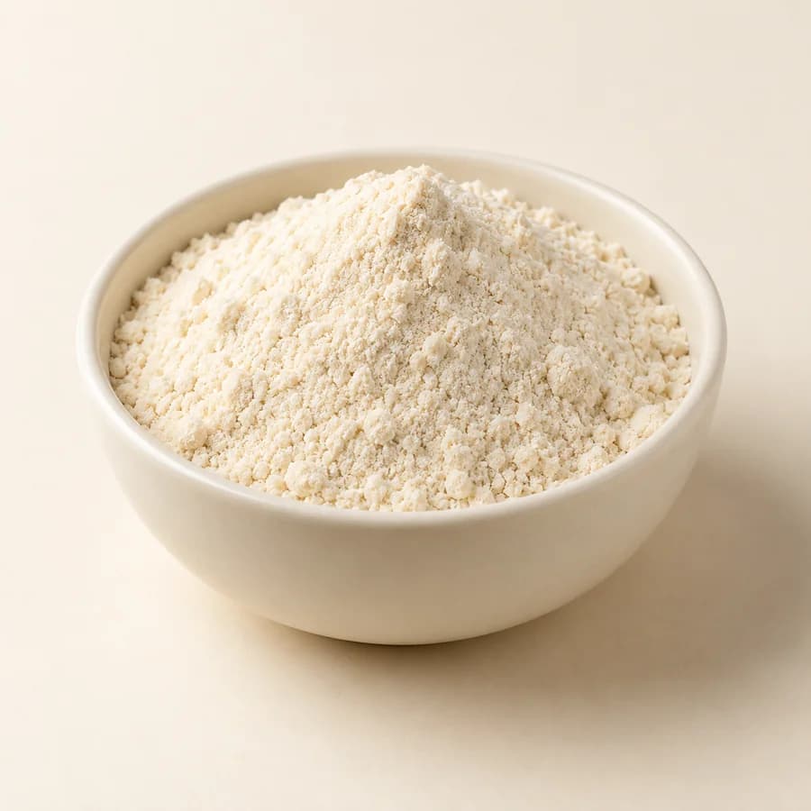 AI illustrative studio photograph of urad flour