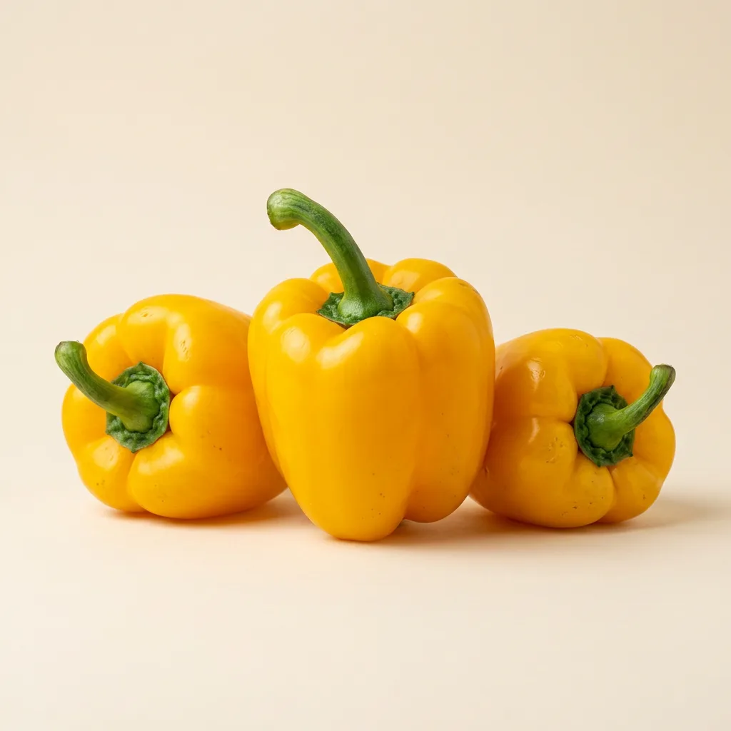 Yellow capsicum, illustrative AI-generated product photograph